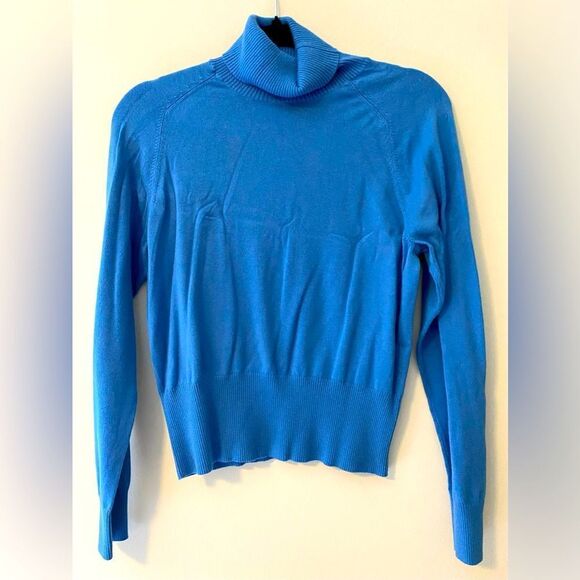 Talbots Sweaters - Talbots, Blue Turtle Neck, Very Soft, Size M, In Like New Condition